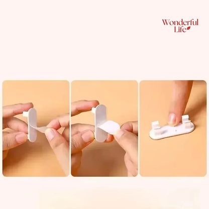 20/50Pcs Adjustable Cable Management Clips Adhesive Sticky Wire Clips Cord Holder For TV PC Cable Under Desk Wall Home Office