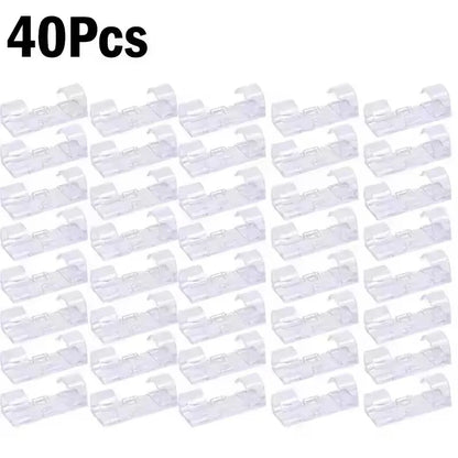 Cable Clips Organizer Drop Wire Holder Cord Management Self-Adhesive Cable Manager Fixed Clamp Wire Winder For Home Office Car