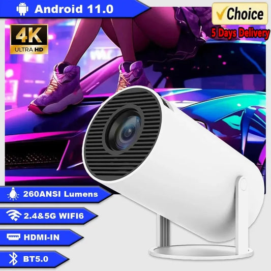 HY300 Mini Smart Projector – Portable Home Cinema