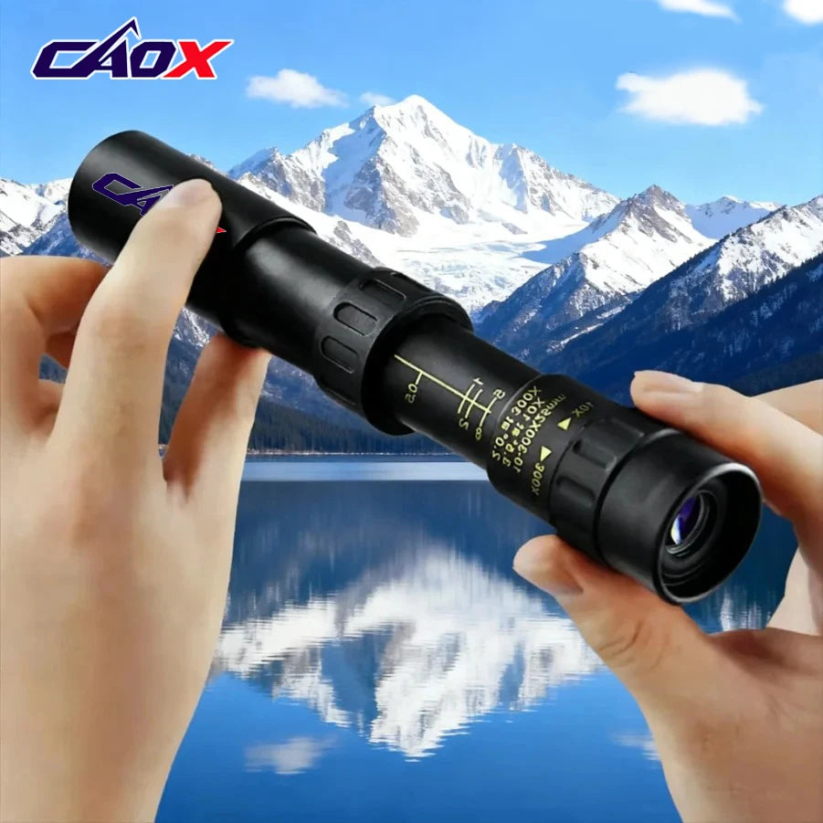 CAOX 10-300x40 HD Binoculars Portable Professional Monocular Powerful Long Distance, Suitable for Hunting, Outdoor, and Concerts