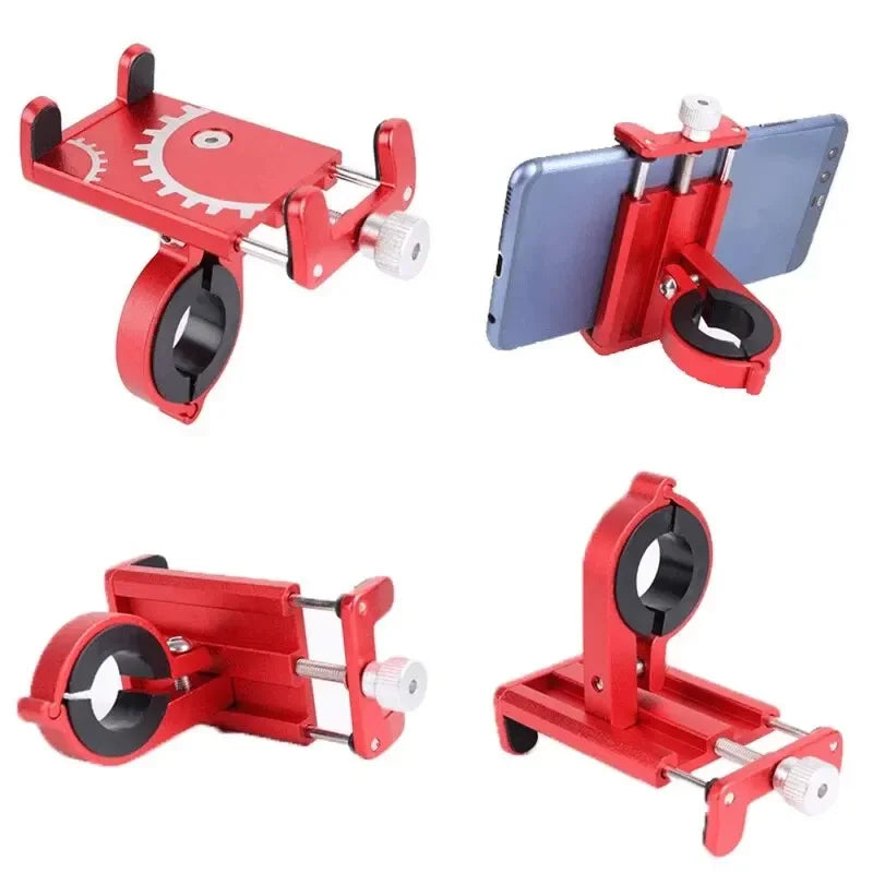 Bicycle Phone Holder Mount Universal Mobile Cell GPS Stand Metal Riding MTB Motorcycle Bracket Bike Moto Handlebar Antislip Clip