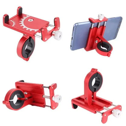 Bicycle Phone Holder Mount Universal Mobile Cell GPS Stand Metal Riding MTB Motorcycle Bracket Bike Moto Handlebar Antislip Clip