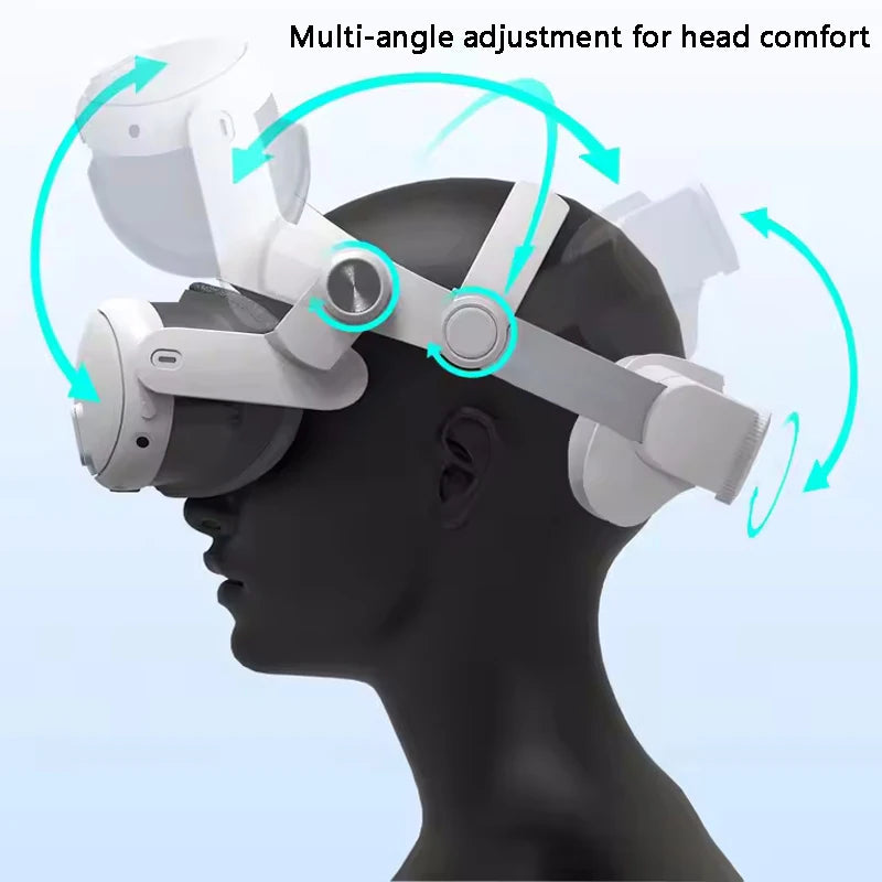 For Meta Quest 3 Quest3 Headband Head Strap Holder Virtual Reality VR Glasses Headset Helmet Game Accessories Gaming Adjustable