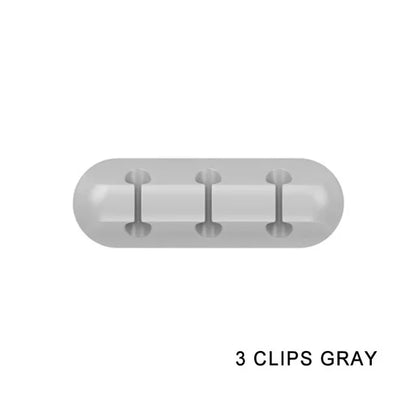 Cable Holder Clips Cable Management Cord Organizer Clips Silicone for USB Charging Cable Mouse Cable Wire PC Office Home Car