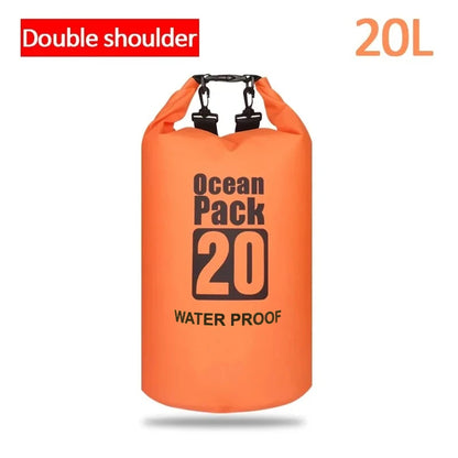 Dry PVC waterproof bags for men and women, 2L/5L/10L/20L/30L, outdoor swimming bucket bags, rafting bags