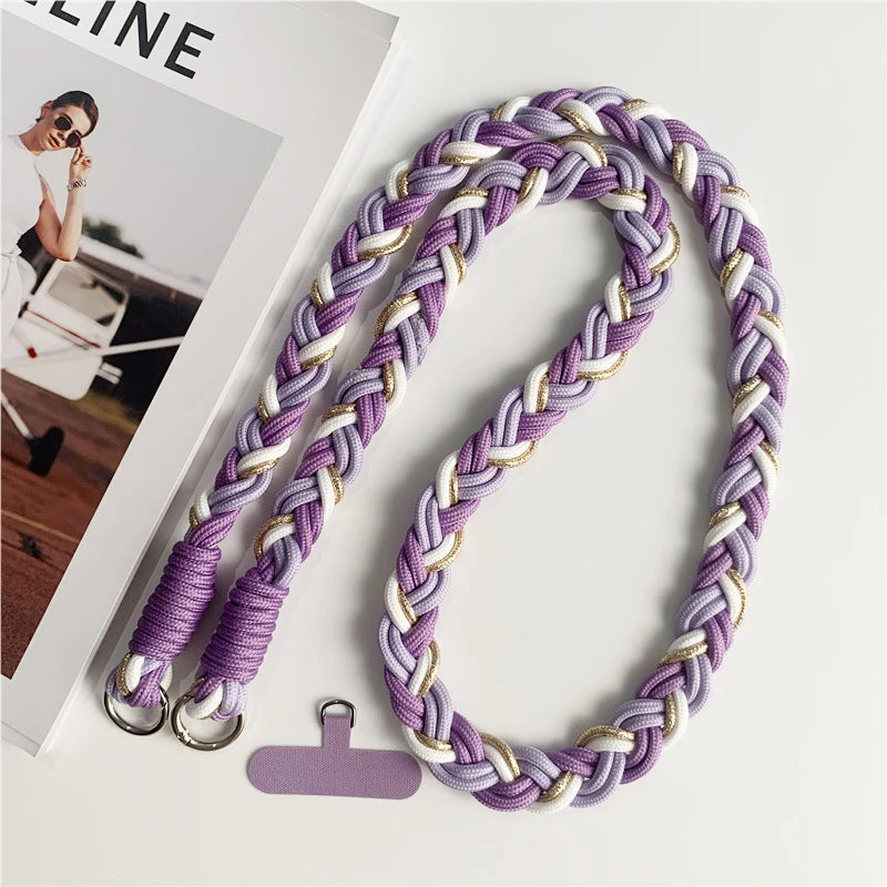 New Phone Lanyard Detachable Adjustable Necklace Lanyards For Bag Camera Crossbody Cell Phone Straps Neck Clip Cord Rope