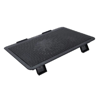 Portable Adjustable Laptop Cooling Pad USB Port LED Light Laptop Cooler Fan Metal Mesh Laptop Cooling Stand Study
