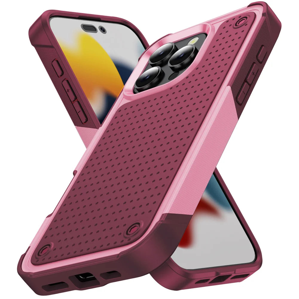 Military Grade Armor Phone Case For iPhone 16 15 14 Plus 13 12 11 Pro Max X XR XS Max 7 8 Plus SE 2022 Shockproof Cover Bumper