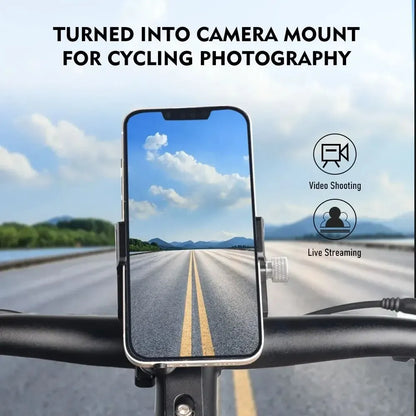 ThinkRider MTB Phone Mount Stand Bicycle Holder 270° Rotatable Aluminum Adjustable Bike Phone Holder Non-slip