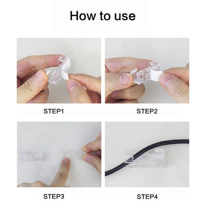 Cable Organizer Clips Cable Management Desktop Workstation ABS Wire Manager Cord Holder USB Charging Data Line Bobbin Winder