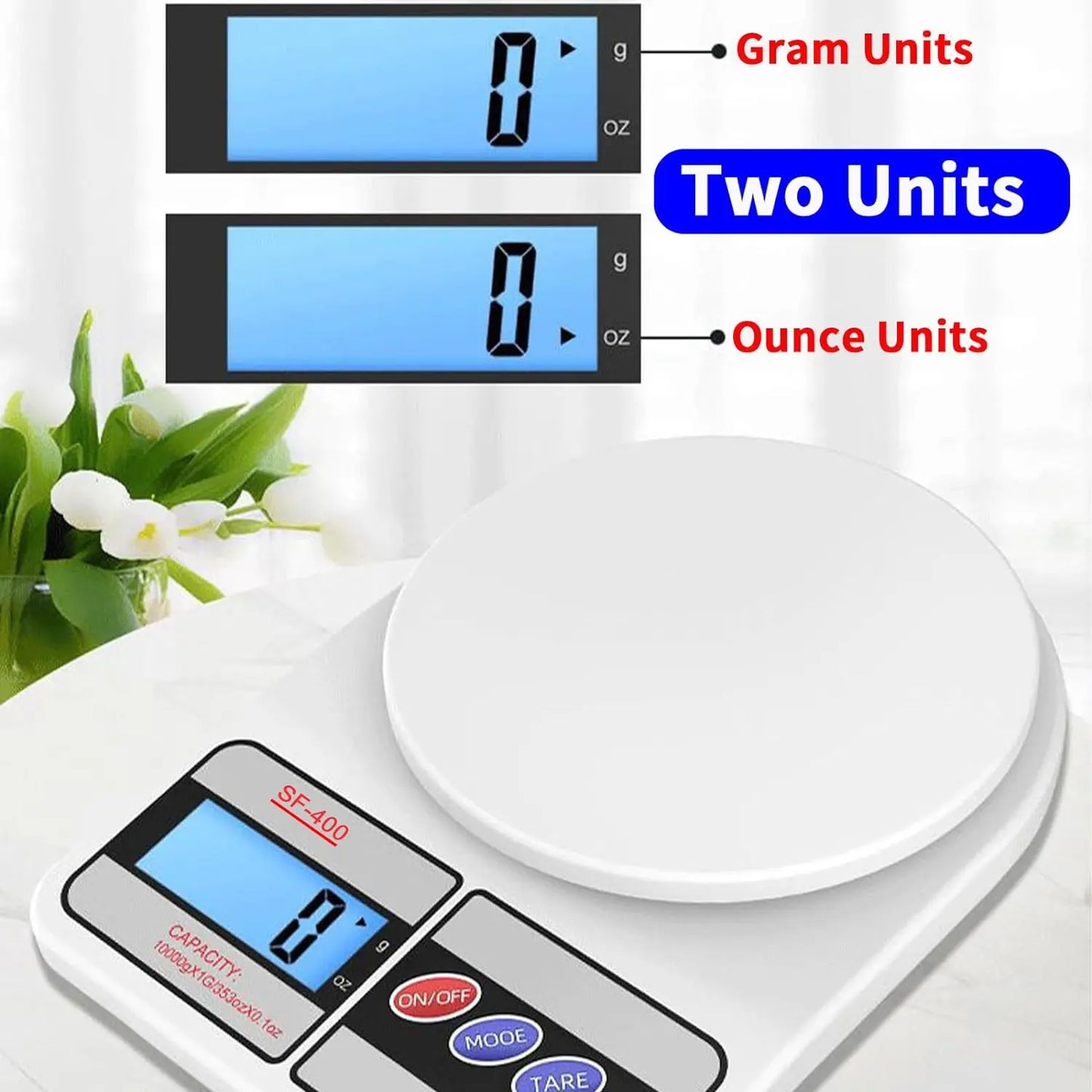 Digital Kitchen Scale 10kg/1g High-Precision LED Electronic Scales Portable Food Weight Balance Measuring Home Kitchen Tools