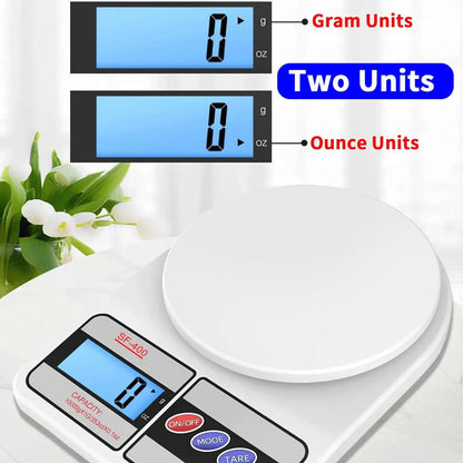 Digital Kitchen Scale 10kg/1g High-Precision LED Electronic Scales Portable Food Weight Balance Measuring Home Kitchen Tools