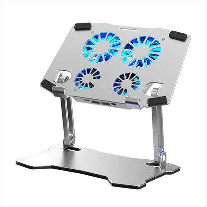 Laptop Cooling Pad Adjustable Aluminum Stand Portable Laptop Holder for All Tablets