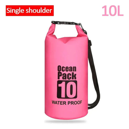 Dry PVC waterproof bags for men and women, 2L/5L/10L/20L/30L, outdoor swimming bucket bags, rafting bags