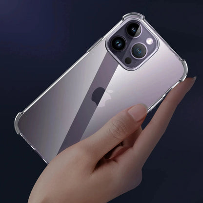 Luxury Clear Shockproof Case For iPhone 15 14 13 12 11 Pro Max Phone Cover on iPhone 13 12 14 15 Plus Back Cover Clear Case
