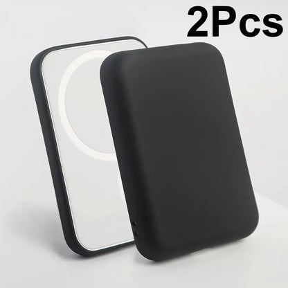 2Pcs - Cases Compatible with Magsafe Battery Pack Covers, Ultra-Thin Tpu Shockproof Cases, Suitable for Magsafe Battery Packs, Ultra-Thin Anti-Scratch Protective Cases (Battery Not Included)