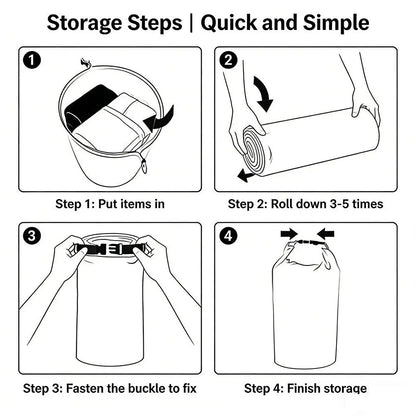 Waterproof Dry Bag For Camping Drifting HikingLightweight Waterproof Vacuum Compression Dispenser Bags Portable Organizer