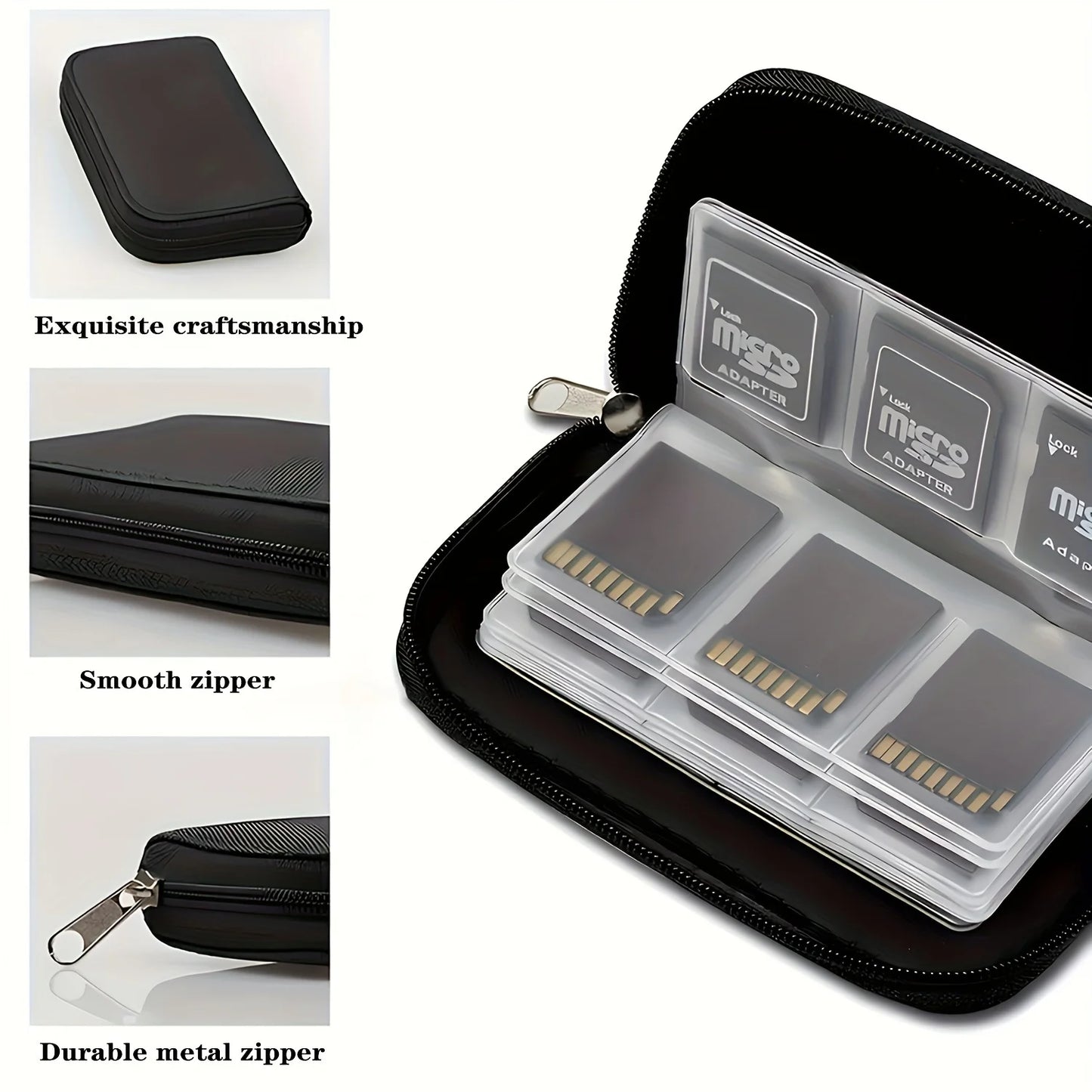 Memory Card Storage Bag Carrying Case Holder Wallet 22 Slots for CF/SD/Micro SD/SDHC/MS/DS Game Accessories Memory Card Box