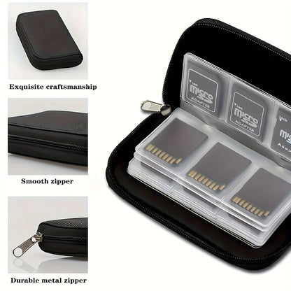 Memory Card Storage Bag Carrying Case Holder Wallet 22 Slots for CF/SD/Micro SD/SDHC/MS/DS Game Accessories Memory Card Box