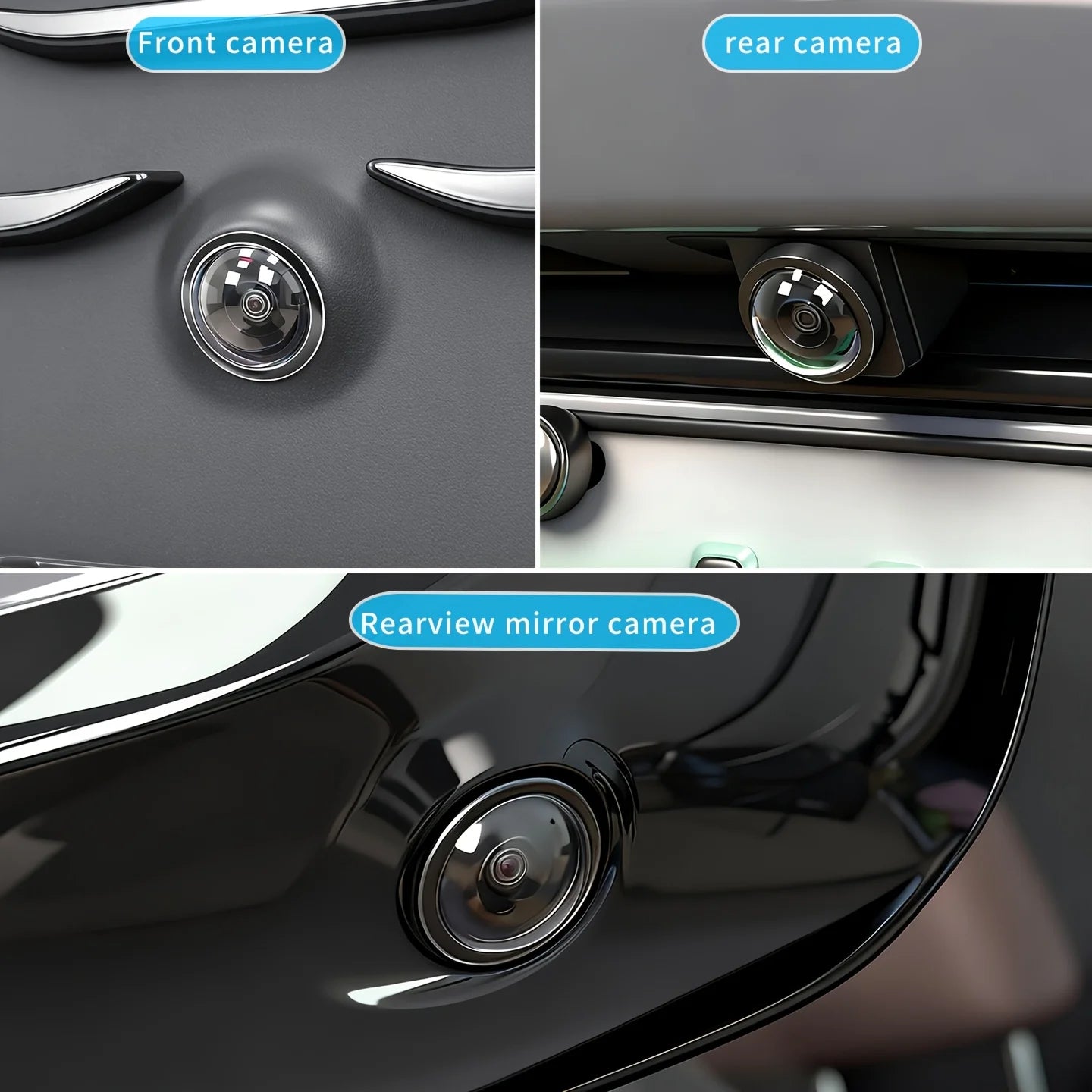 2PCS Car Camera Lens Protector Rear View Backup Camera Cover 360° Camera Protection Anti Scratch Waterproof Dust-proof