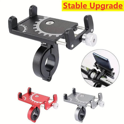 Bicycle Phone Holder Mount Universal Mobile Cell GPS Stand Metal Riding MTB Motorcycle Bracket Bike Moto Handlebar Antislip Clip