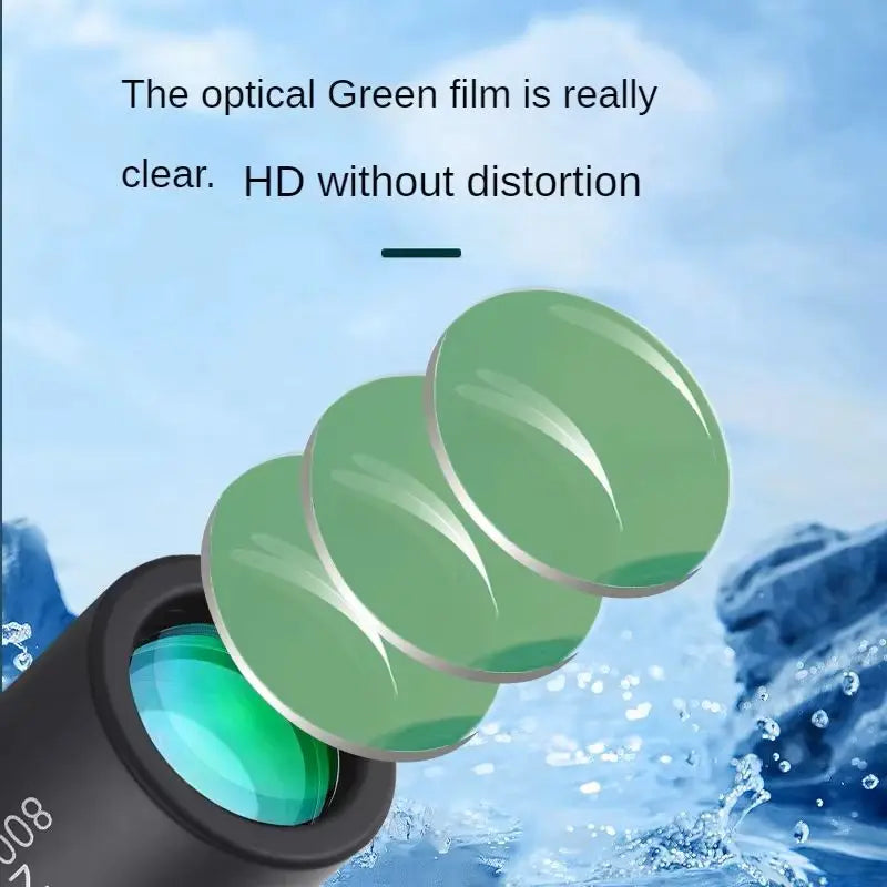 2000x25 HD Mini Portable Binoculars for Outdoor Camping Hunting & Birdwatching Compact Travel Size Magnifying Glass