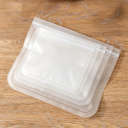 Silicone Food Storage Containers Reusable Food Storage Bags Lunch Bags Stand Up Zip Shut Bag Cup Fresh Food Leakproof Containers