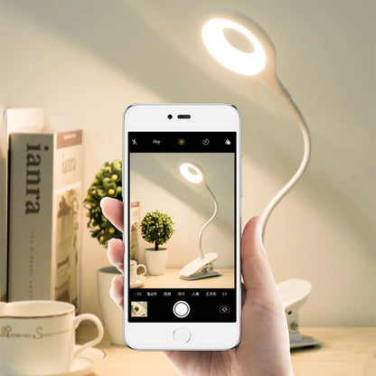LED Desk Lamp Clip On Type USB Charging With Built In Lithium Battery Touch Dimming 3 Modes Learning Reading Table Lamp