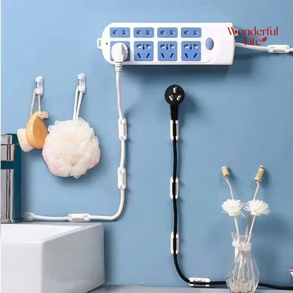 20/50Pcs Adjustable Cable Management Clips Adhesive Sticky Wire Clips Cord Holder For TV PC Cable Under Desk Wall Home Office