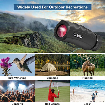 8x25 Monocular HD Telescope Outdoor Mini Pocket Compact Binoculars Waterproof for Bird Watching Hunting Camping Hiking Travling