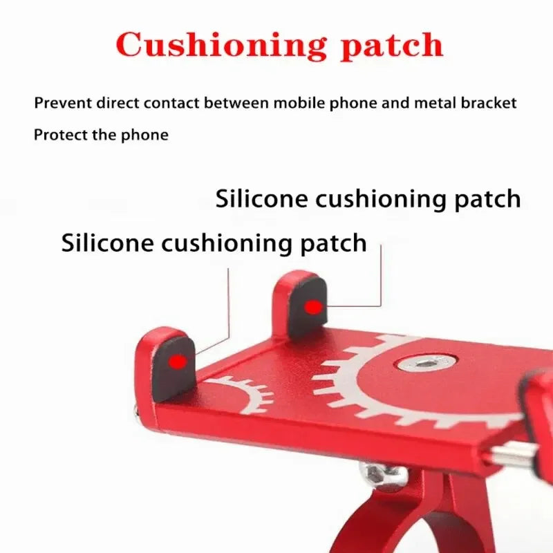 Bicycle Phone Holder Mount Universal Mobile Cell GPS Stand Metal Riding MTB Motorcycle Bracket Bike Moto Handlebar Antislip Clip