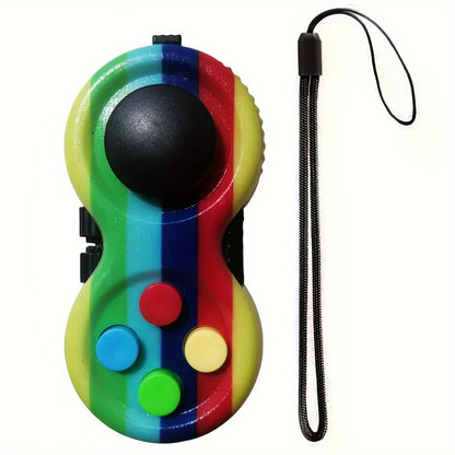 Fidget Pad with 8 Fidget Functions, Fidget Controller Stress Reducer, Fidget Toy Cube Relieves Stress and Anxiety Relief Toys