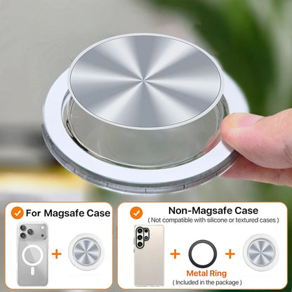 Popped Magnetic Foldable Phone Grip Holder Socket  Support Tok For iPhone 17 16 15 14 13 N52 Magnet Ring Finger Expanding Stand