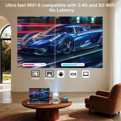ThundeaL HD Mini Projector TD80 Pro Full HD 1080P 4K Video WIFI Android Portable Projector TD80Pro Home Theater Cinema PK TD80W