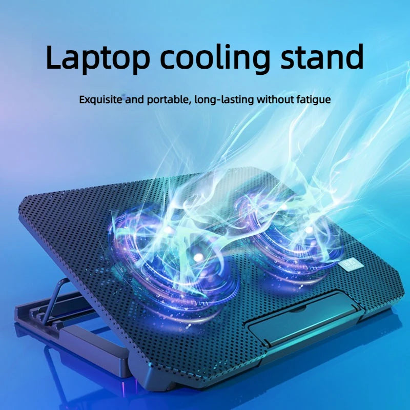 Laptop cooling pad,suitable for 12-17 inch laptop cooler lifting bracket folding silent air-cooled desktop computer cooling base