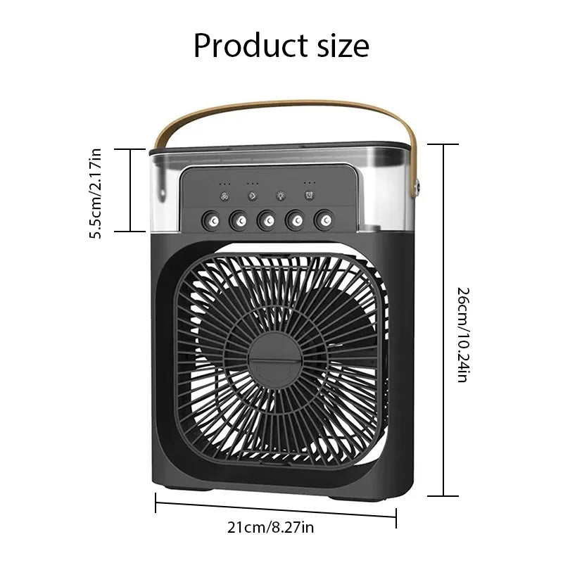 Humidifier Cooler Fan 3 Gear Air Conditioner Cooler Portable USB Desktop Spray Fans For Office Dormitory Room Cooling