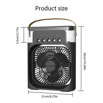 Humidifier Cooler Fan 3 Gear Air Conditioner Cooler Portable USB Desktop Spray Fans For Office Dormitory Room Cooling