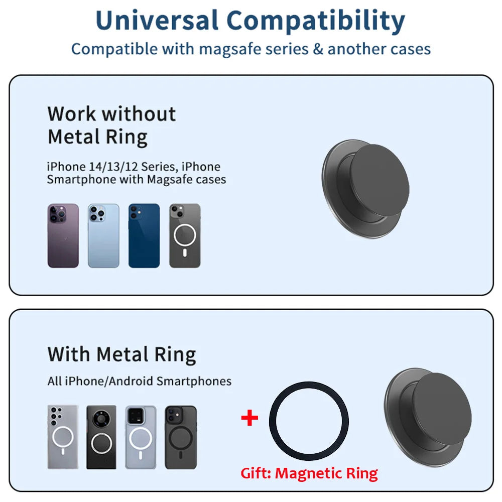 Grippopso Magnetic Folding Mobile Phone Grip Holder Socket Support Tok for IPhone 16 15 14 13  Ring Finger Expanding Stand