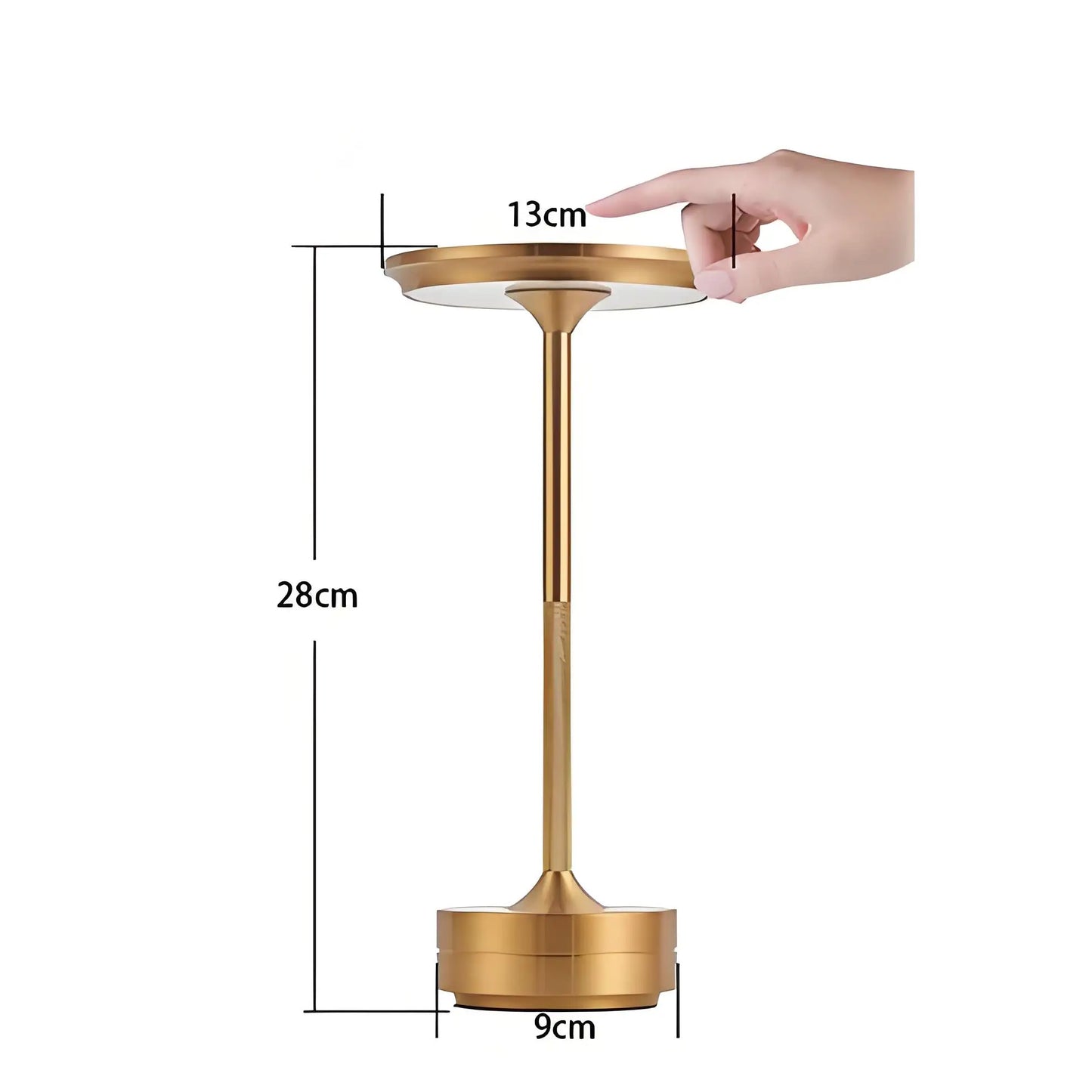 Charging LED Desk Lamp with Battery Restaurant Bar Table Lamp Dimming Atmosphere Retro Portable Charging Touch USB Read Lamp