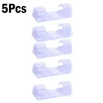 Cable Clips Organizer Drop Wire Holder Cord Management Self-Adhesive Cable Manager Fixed Clamp Wire Winder For Home Office Car