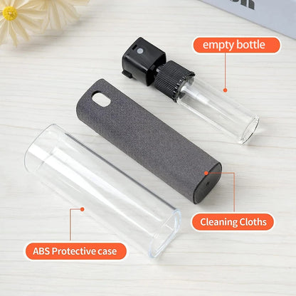 2-in-1 Screen Cleaner Kit  For Phone/Laptop/Tablet/TV/Monitor/Car Screens Spray and Wipe Cleaning Tools