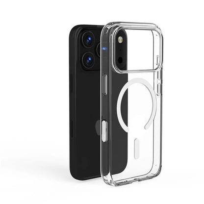 Luxury Clear Shockproof for Magsafe Magnetic Case For iPhone 17 Air 17Pro 17 Pro Max Wireless Charging Shockproof Hard PC Cover