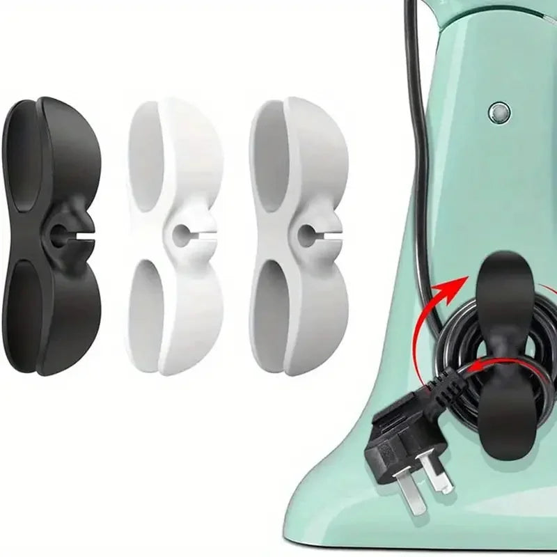 Cable Management Clips 6-Pack, Universal Fit for Kitchen Appliances to Secure Cords, Practical Design