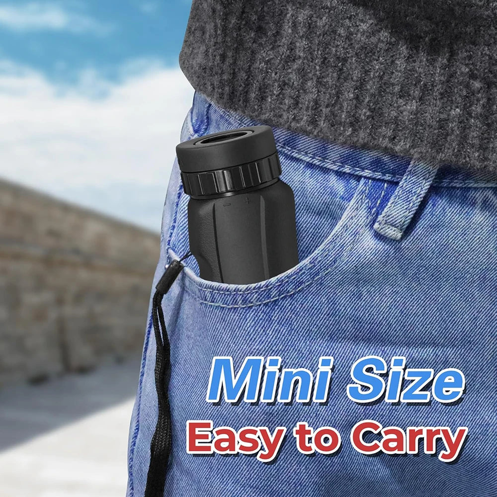 8x25 Monocular HD Telescope Outdoor Mini Pocket Compact Binoculars Waterproof for Bird Watching Hunting Camping Hiking Travling