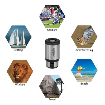Visionking 7X18 Monocular Telescope Binoculars Zooming Mini Compact Monocular Telescope Hd Pocket Scopeoptical Monocular