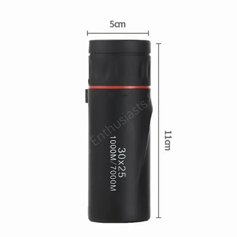 Mini Monoculars 30 X 25 HD Optical Focusing Telescope for Outdoor Traveling Camping Hunting Portable Binoculars