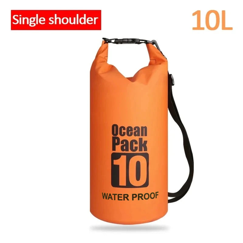 Dry PVC waterproof bags for men and women, 2L/5L/10L/20L/30L, outdoor swimming bucket bags, rafting bags