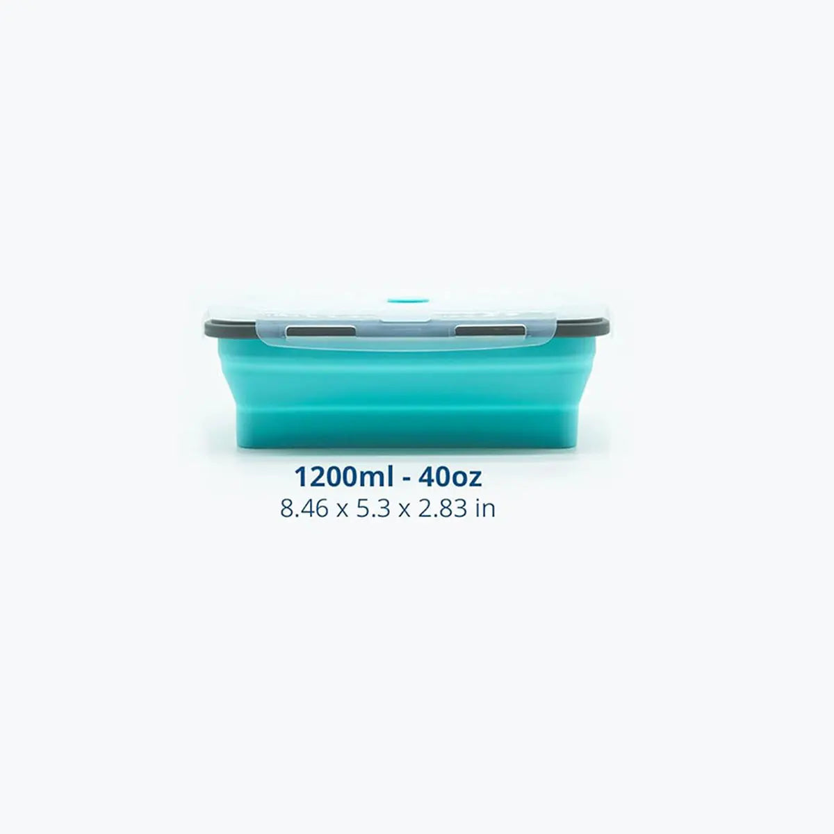 Collapsible Silicone Food Storage Containers with Lids, Freezer & Dishwasher Safe Foldable Lunch Box for Camper Leftovers Snacks