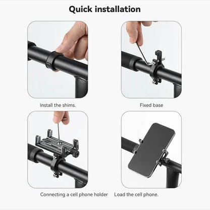 Bicycle Phone Holder Reliable MTB Phone Mount Stand Bicycle Holder Aluminum Adjustable Bike Phone Holder Nonslip Holder
