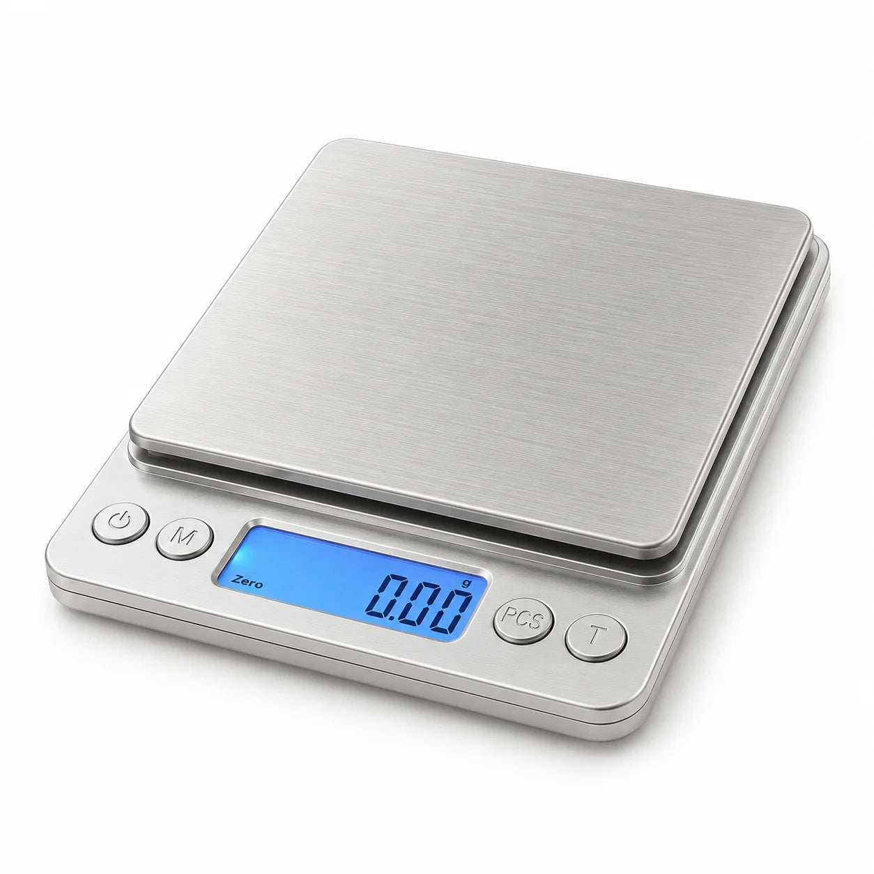 Digital Kitchen Scale Stainless Steel Food Scale with LCD Display for Precise Weighing of Cooking Ingredients Diet